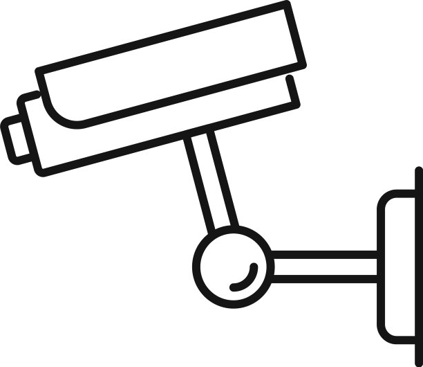 智能户外相机图标轮廓风格图片下载