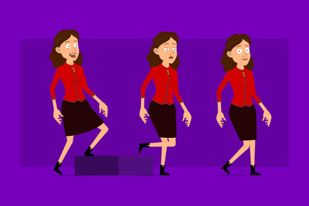 卡通商业女性人物大集图片下载