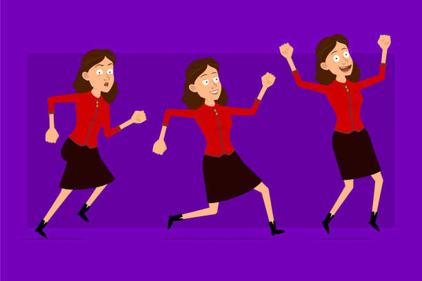 卡通商业女性人物大集图片下载