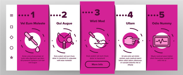 医学测试分析上船图标集图片下载