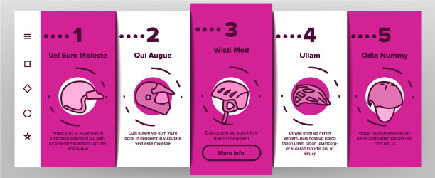 头盔骑手配件上的图标设置图片下载