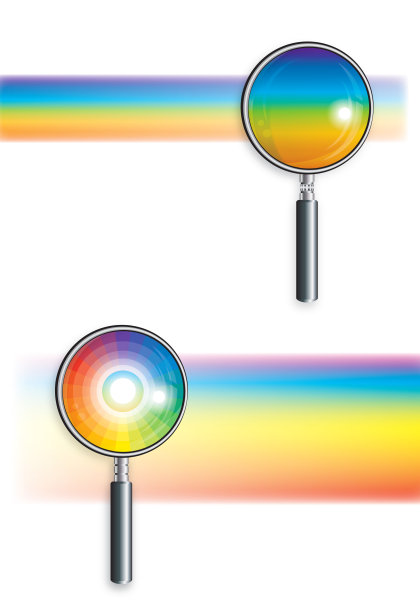 显微镜下的彩虹(2个)图片下载