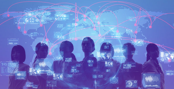 多族裔妇女群体的全球网络概念。多样性。妇女的权利。图片下载