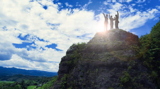 成功的经营理念。群商人。团队合作。图片下载