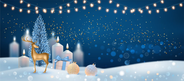 圣诞节冬季背景图片下载