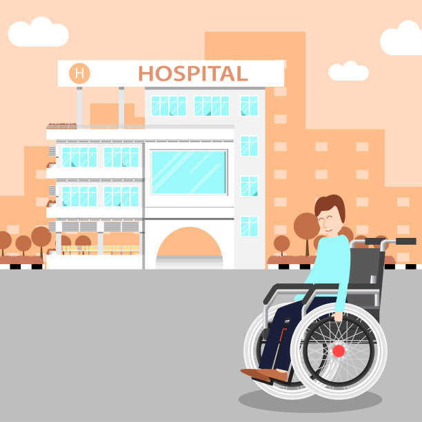 坐轮椅的可爱的年轻人图片下载