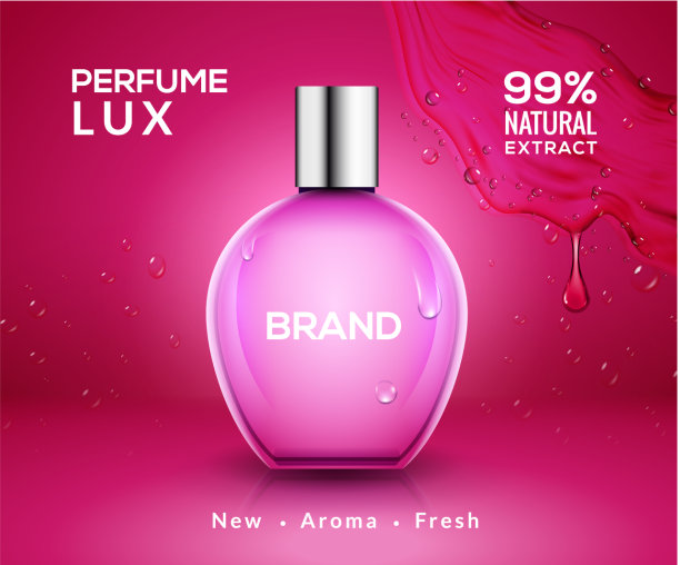 香水瓶设计玻璃美容化妆品图片下载