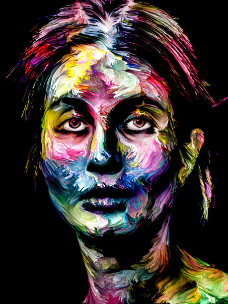 颜色的女士图片下载