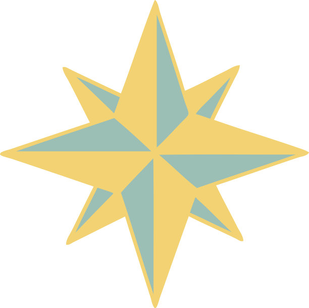 星星纹身风格图标图片下载