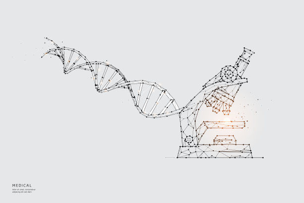科学和显微镜的矢量图形概念图片下载
