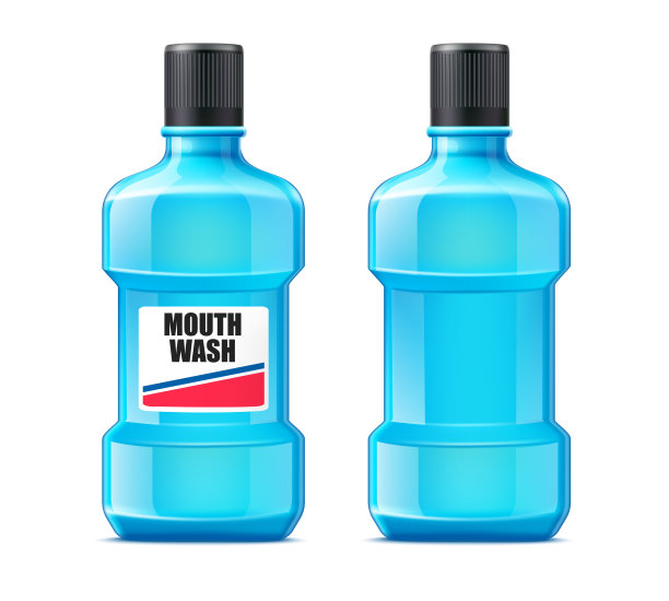 矢量现实漱口瓶模拟图片下载