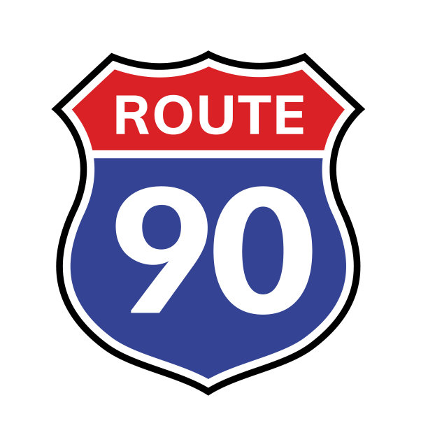 90路线标志图标道路90高速公路图片下载
