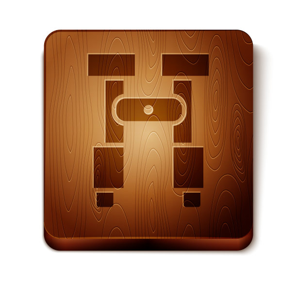 棕色双筒望远镜图标孤立在白色上图片下载