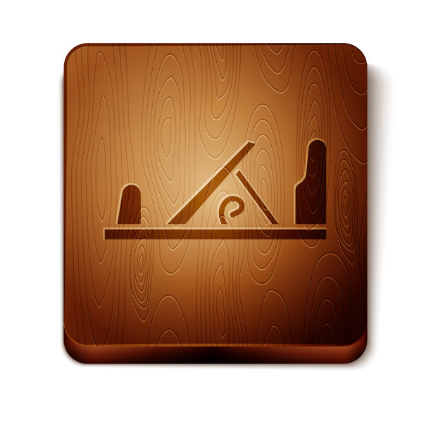 棕色木刨工具为木工手工制作图片下载