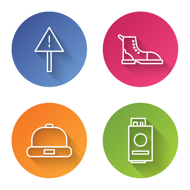 在三角形远足靴中设置感叹号图片下载