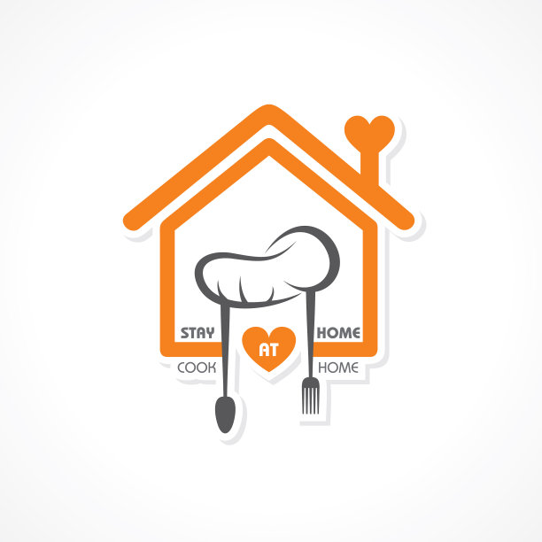为待在家里和烹饪食物的概念图片下载