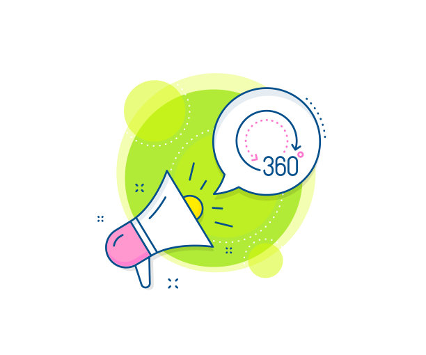 360度线图标全景视图标志vr图片下载