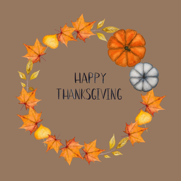 感恩节快乐。美丽的贺卡。近距离图片下载