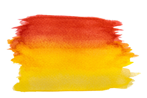 抽象手绘红、橙、黄水彩背景。图片下载