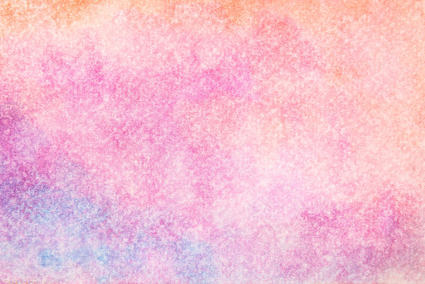 手绘橙色，粉色和蓝色水彩背景。图片下载