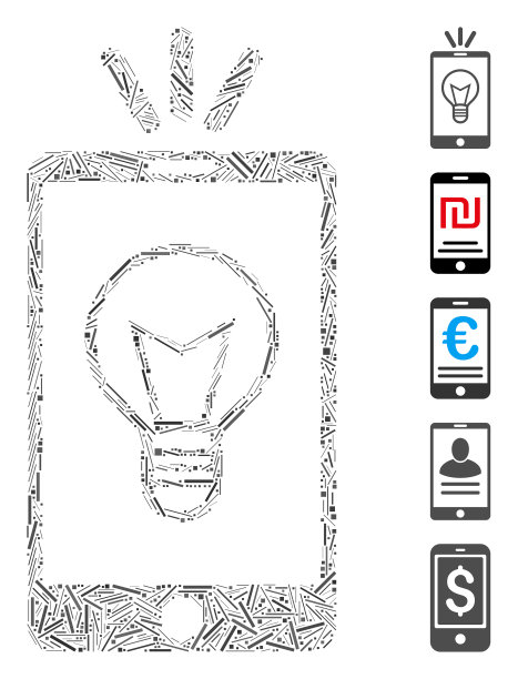 线移动灯灯图标拼贴图片下载