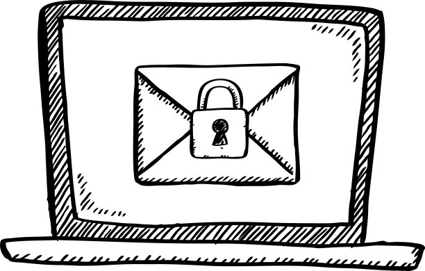 卡通风格的涂鸦笔记本与安全保护图片下载