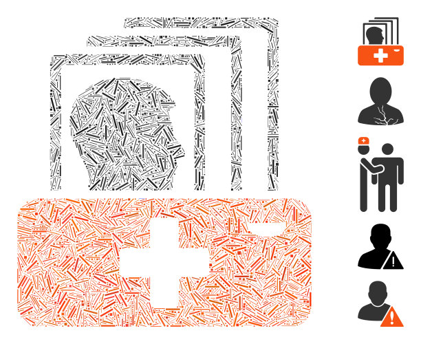 线性病人目录图标拼贴图片下载