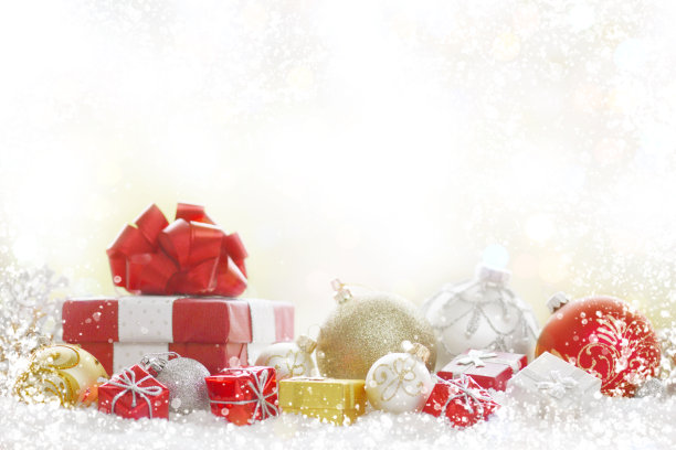 圣诞礼物和圣诞装饰品图片下载