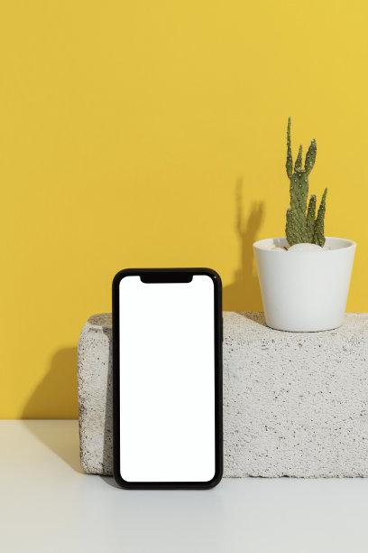 黑屏智能手机模型，模板图片下载