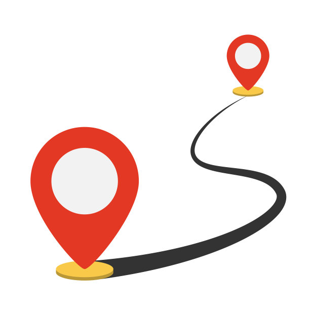 Pin指针GPS定位平面风格图片下载