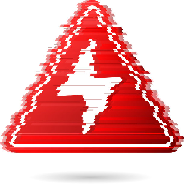 具有噪声或数字效果的高压图标图片下载