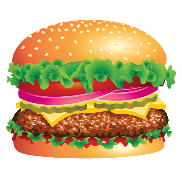 特殊的汉堡插图图片下载