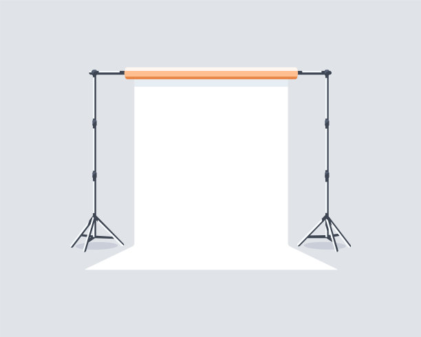 照片工作室元素孤立的白色背景图片下载