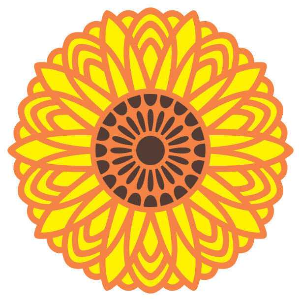 向日葵曼陀罗图片下载