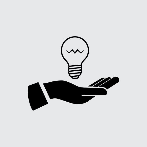 手握灯泡股票插图图片下载