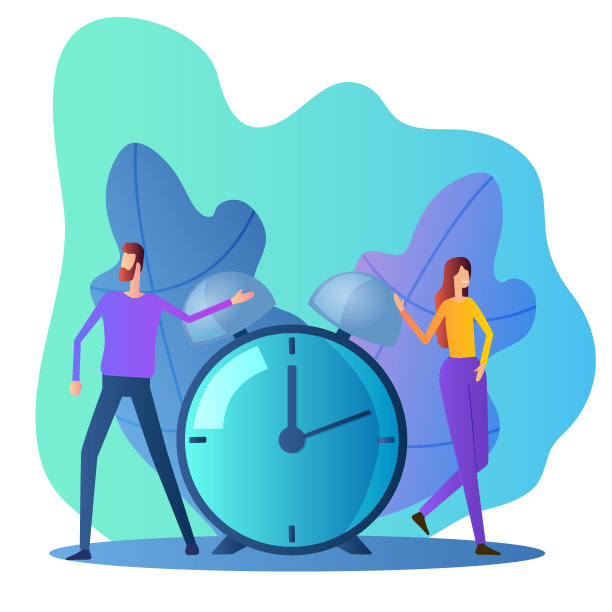 人和闹钟图片下载