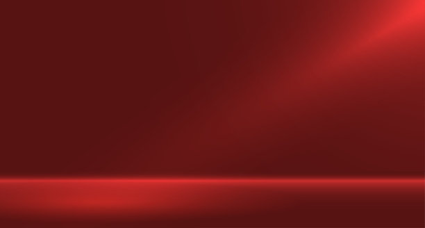 红色空房工作室用于背景和展示内容的设计。网站上产品广告的横幅。矢量插图设计。图片下载