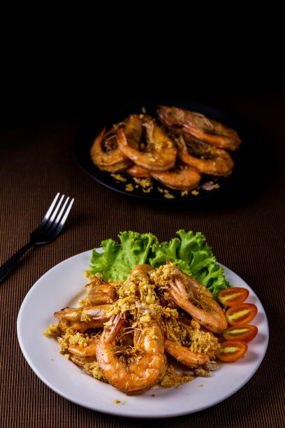 蒜炸虾图片下载