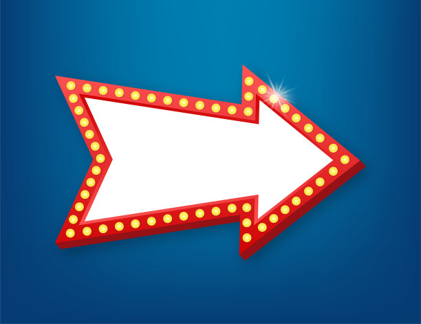 复古灯箱广告牌复古框架。具有可定制设计的灯箱。你的项目或广告的经典横幅。图片下载