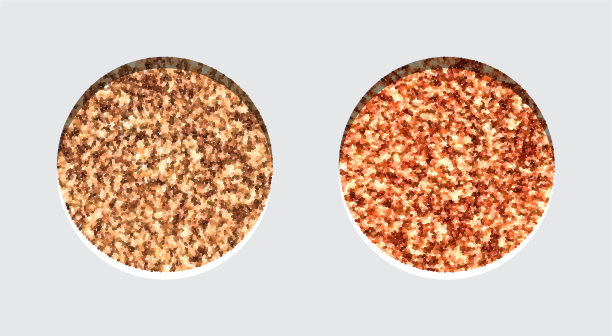 闪闪发光的眼影，口红或粉末。抽象亮圈，化妆调色板，矢量。图片下载