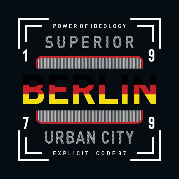 柏林印刷设计- t恤的矢量-矢量。图片下载