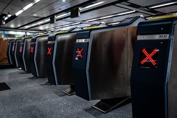 控制入口处的旋转门图片下载