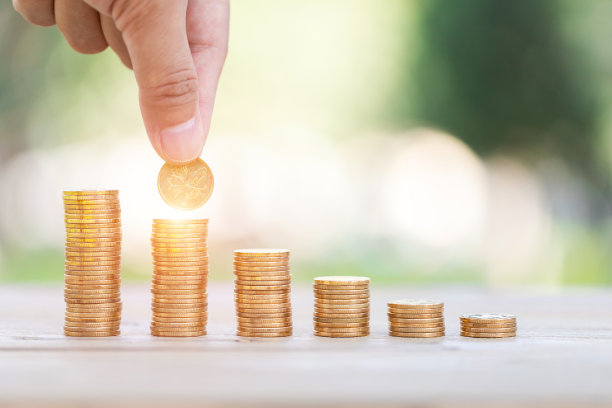 财富增长概念形象素材图片