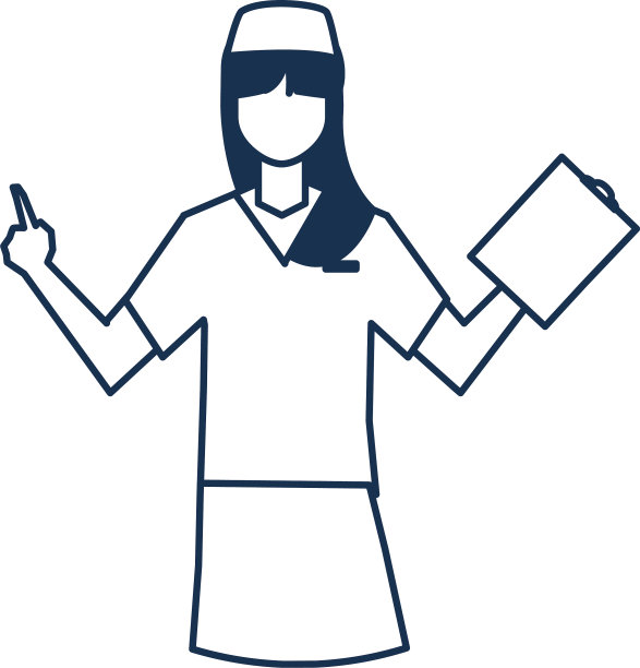 女医生站岗式医务人员队伍图片下载