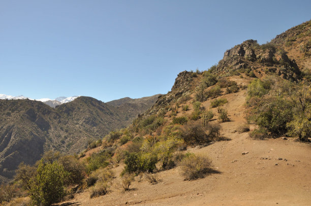 智利圣地亚哥，Cerro Pochoco的景观图片下载