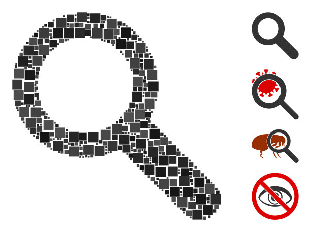 方形搜索图标拼贴图片下载