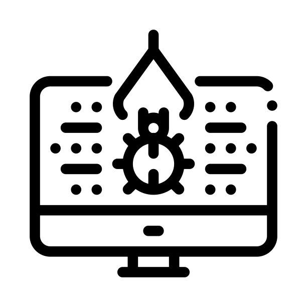 修复程序错误图标矢量大纲插图图片下载