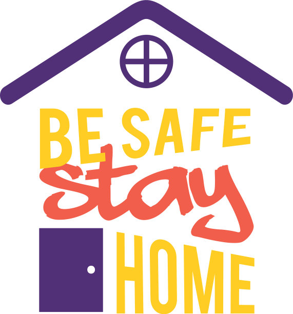 留在家里的概念字母排版与房子图片下载