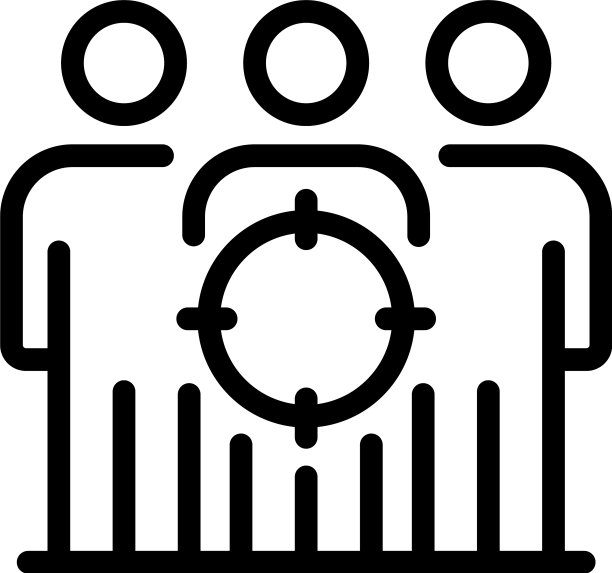 招聘团队图标轮廓风格图片下载