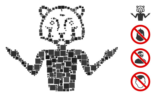 广场假面舞会图标拼贴图片下载